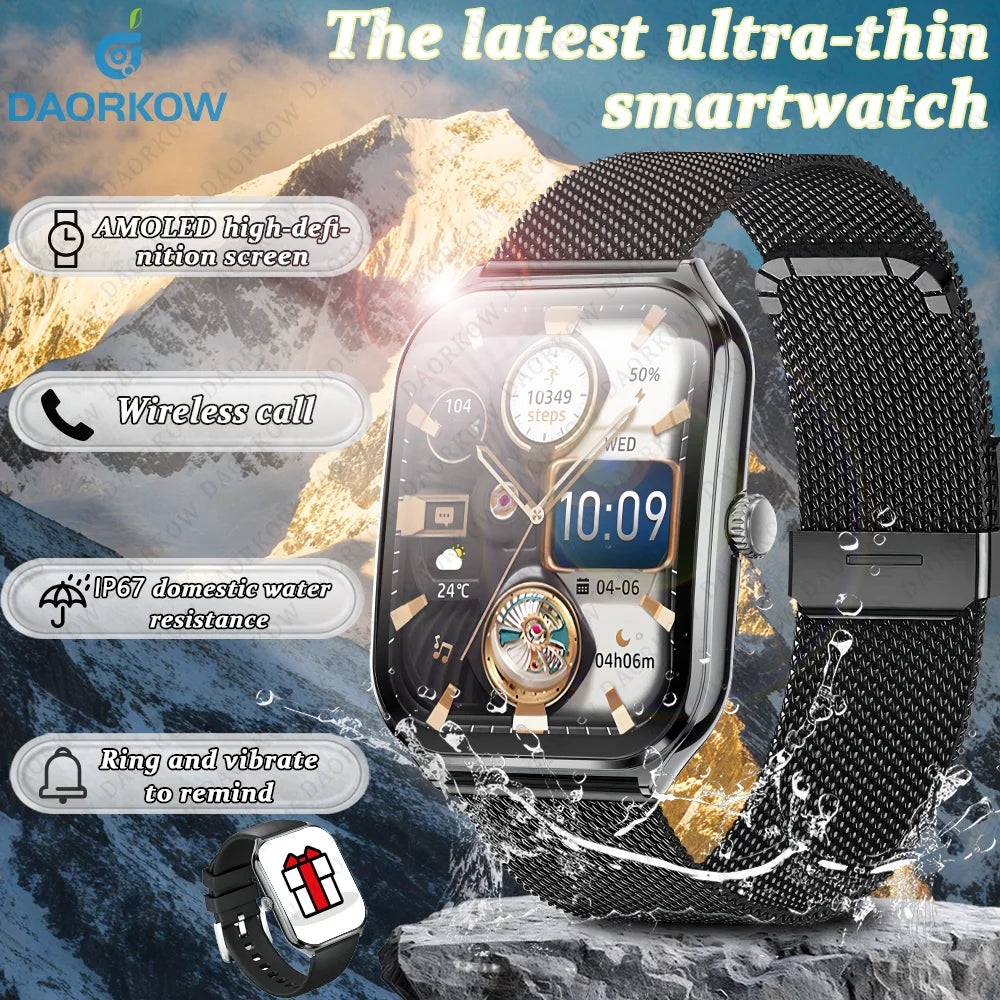 2025 smart watch, IP67 waterproof fitness activity tracker