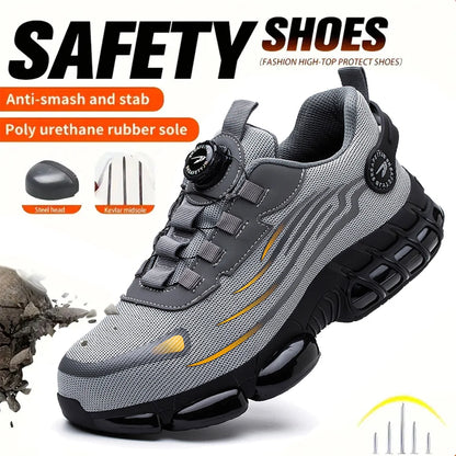 Soft sole comfortable anti-smash anti-puncture safety shoe