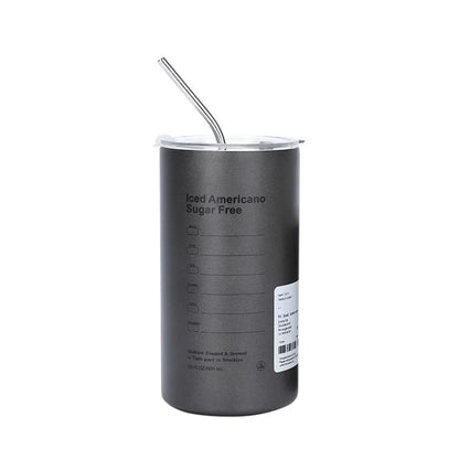 Stainless Aesthetic Cold Steel Mug With Lid 600ml