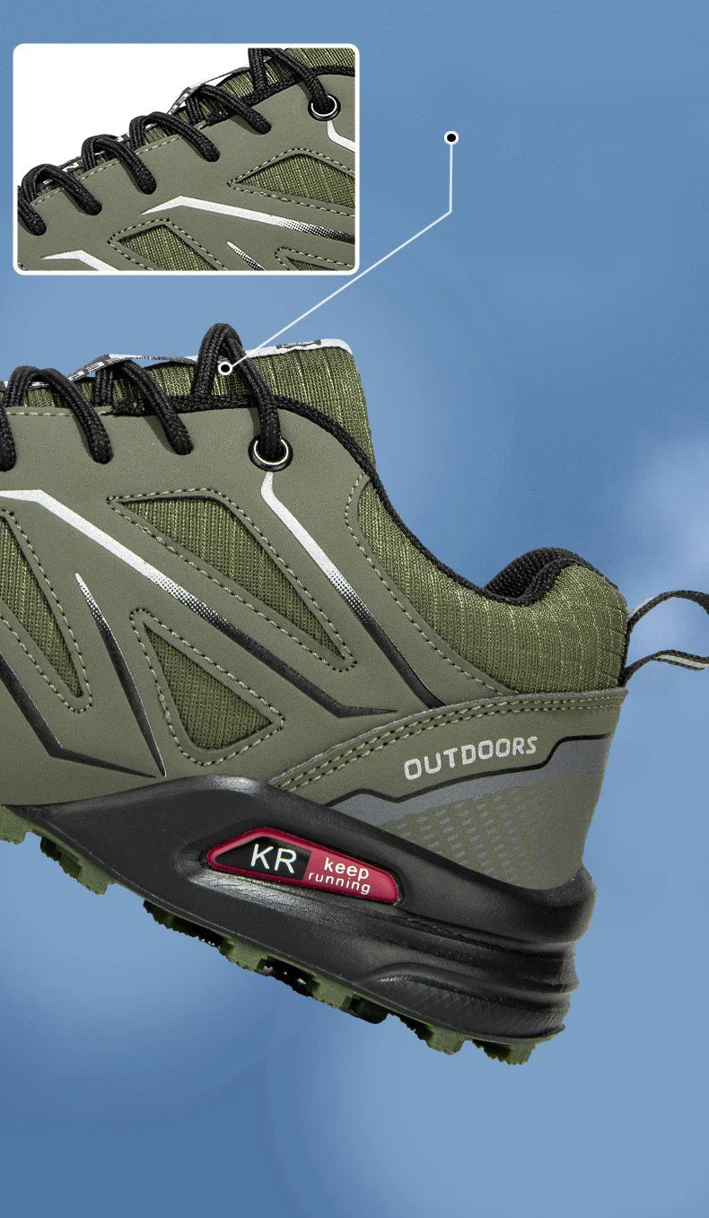 Men's Outdoor Waterproof Leather Hiking Shoes