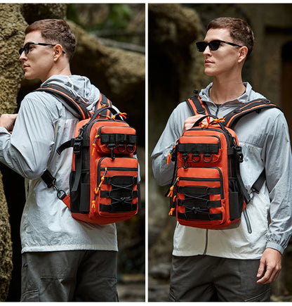 Fishing Lure Backpack with Rod Holder