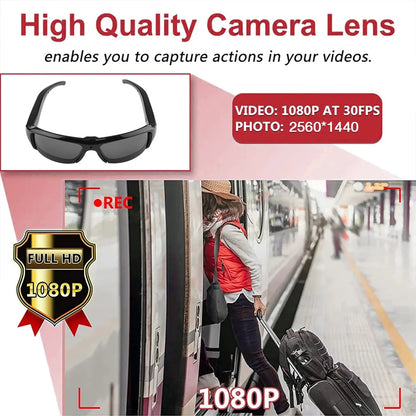 Wearable Portable Mini Glasses  Camcorder For Driving