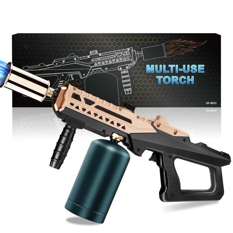 Professional Heavy Duty Propane Flame Gun With Adjustable Flame Control and Piezoelectric Ignition -