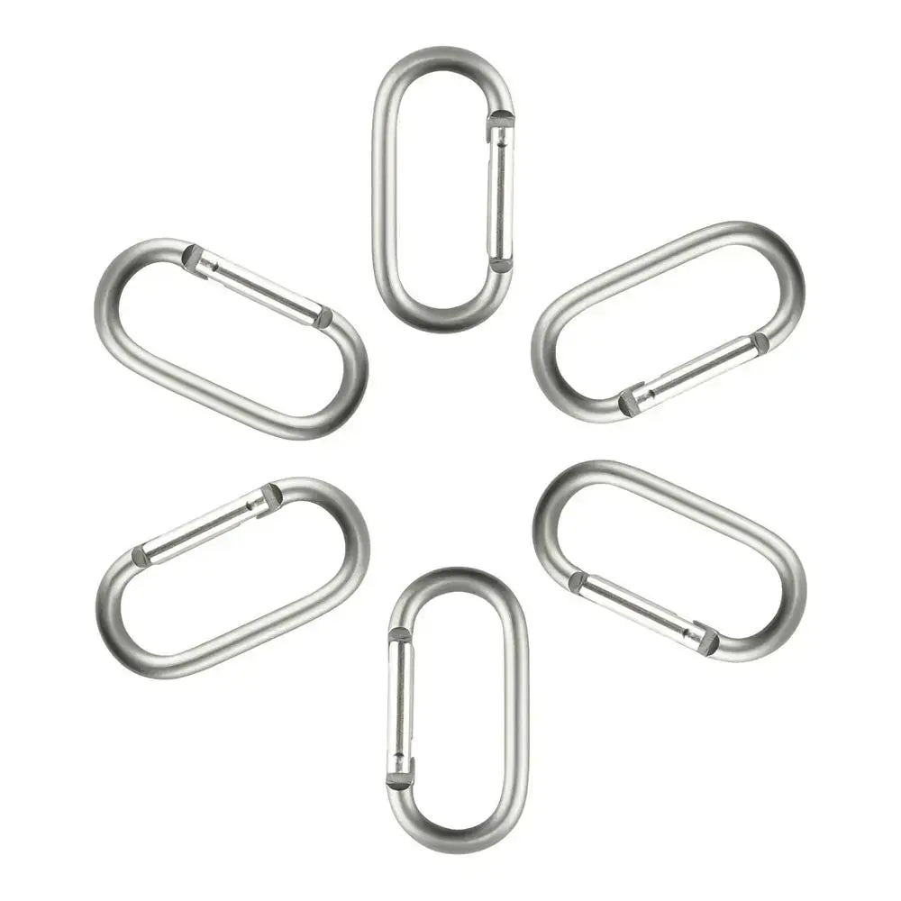2pcs Alloy Aluminum Survival Gear Mountaineering Carabiner