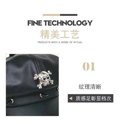 Trendy non mainstream men's and women's hats with rivets