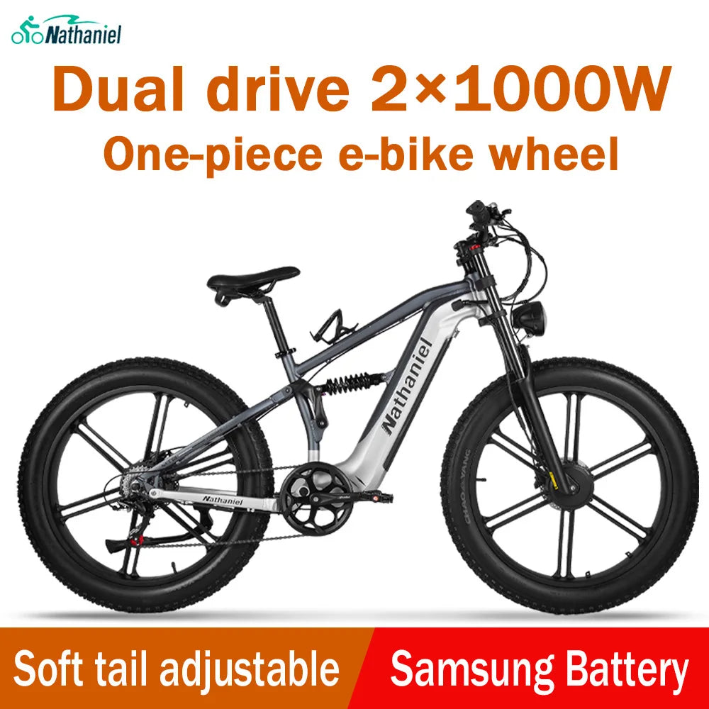 Nathaniel SYR09  26*4.0 electric bike, dual motor 2000W