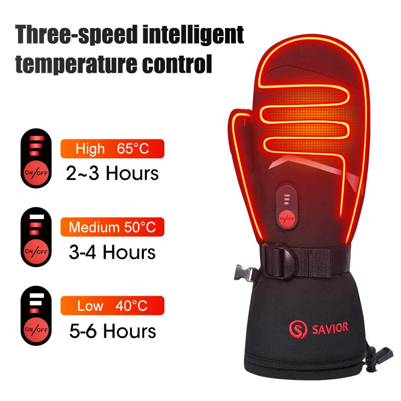 Savior Heat Rechargeable Heated Mittens