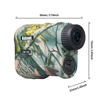 NOHAWK Hunting Rangefinder, 1000M/Yds,  6x Magnification