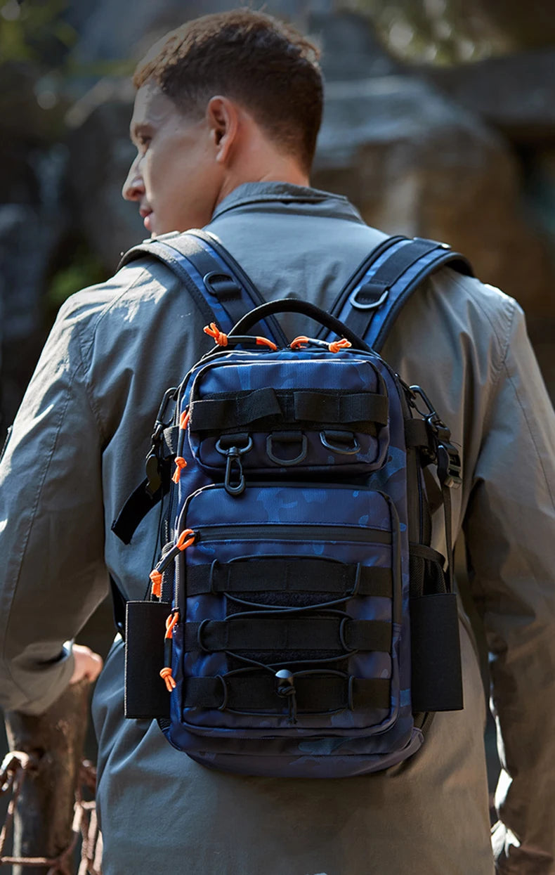 Fishing Lure Backpack with Rod Holder