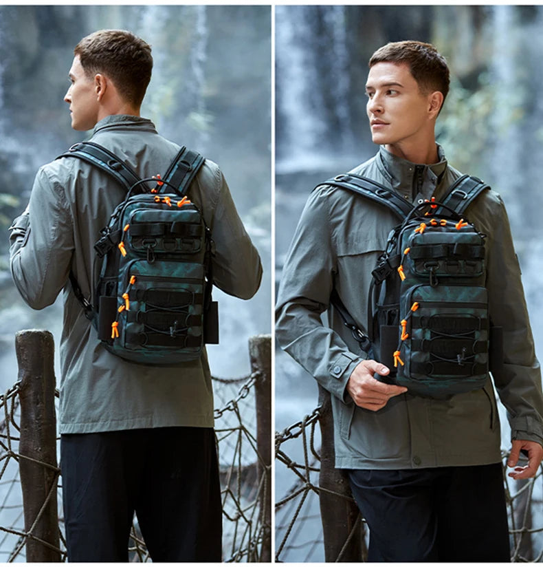 Fishing Lure Backpack with Rod Holder