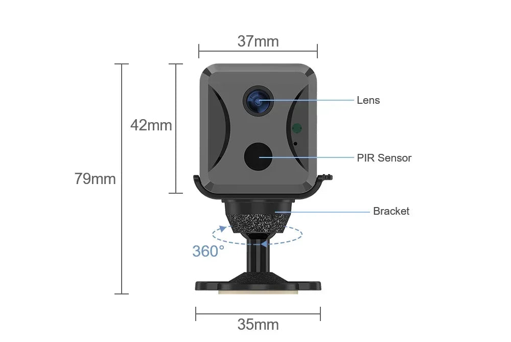 LS VISION 5MP 4G Sim Mini Camera