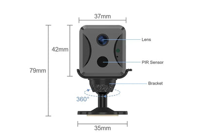 LS VISION 5MP 4G Sim Mini Camera