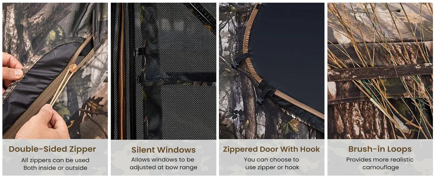 A—Hunting Blind  Ground Blind with Carry Bag