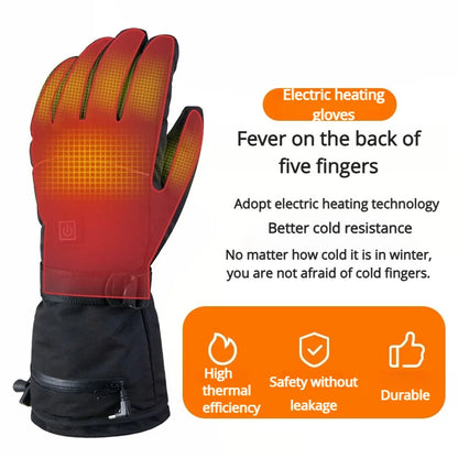 Rechargeable Heated Gloves With Touch screen