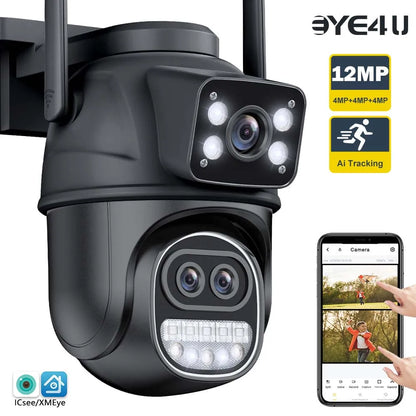 12MP 6K Outdoor WIFI CCTV 8MP Surveillance Cam