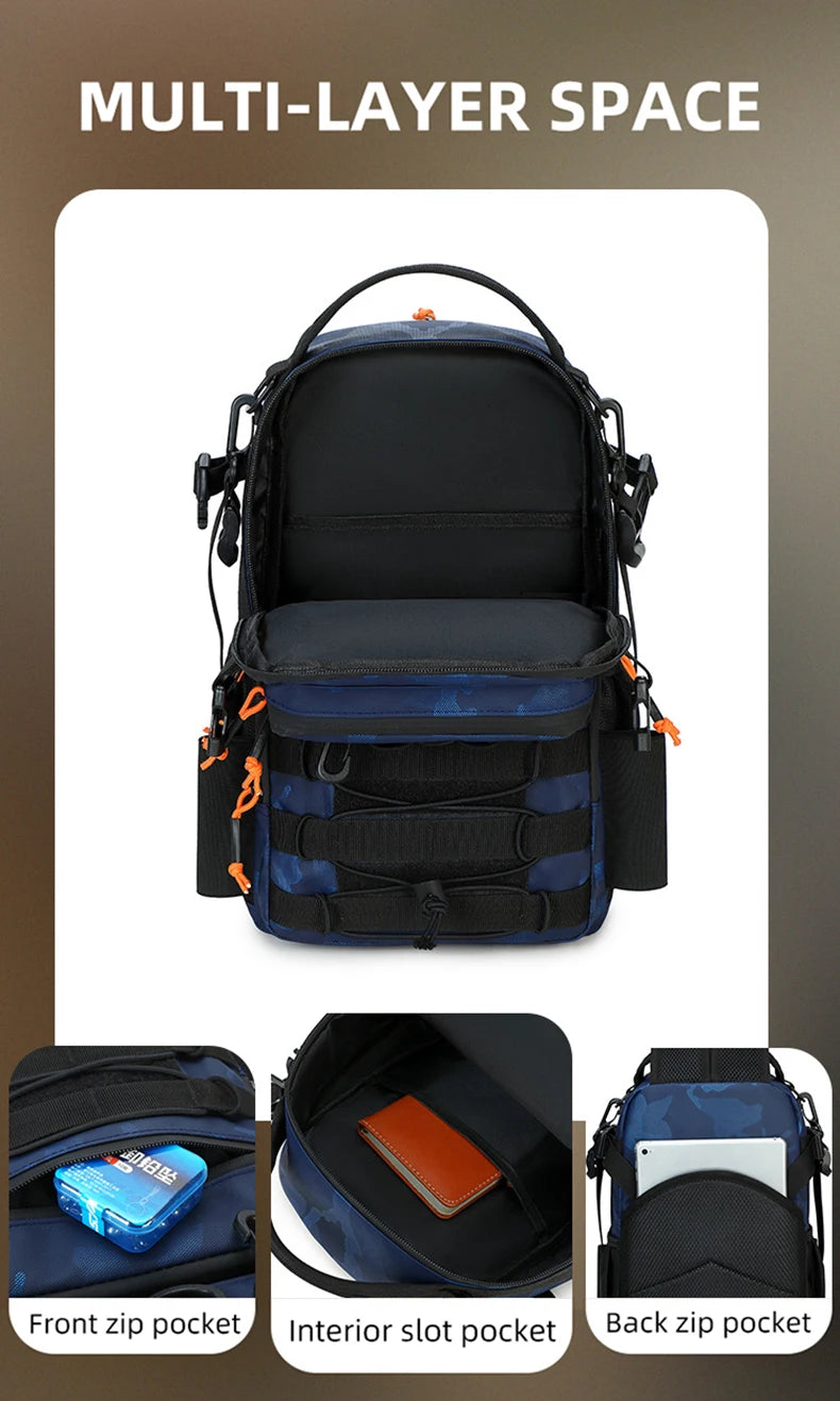 Fishing Lure Backpack with Rod Holder