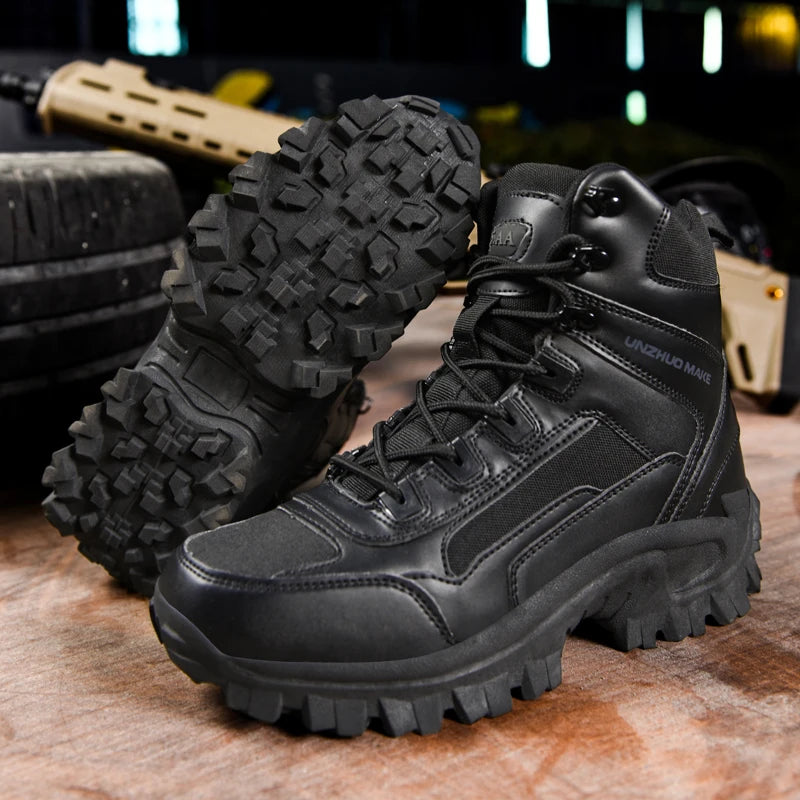 Mens Climbing Boots Wear-resistant Puncture-resistant