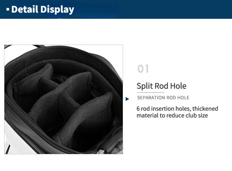 PGM High Capacity Golf Bag Four Wheel Waterproof Microfiber Leather