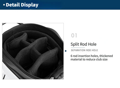 PGM High Capacity Golf Bag Four Wheel Waterproof Microfiber Leather