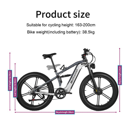 Nathaniel SYR09  26*4.0 electric bike, dual motor 2000W