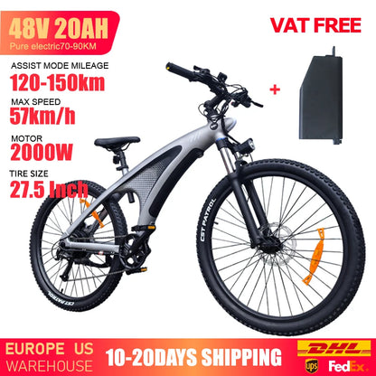 HUANCI Q5 electric bike 2000W 27.5 Inch