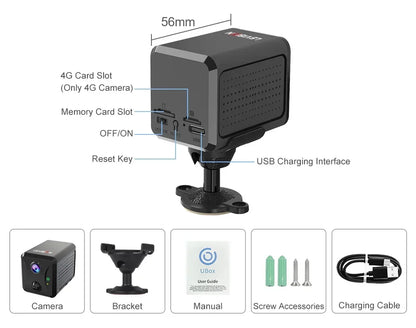 LS VISION 5MP 4G Sim Mini Camera