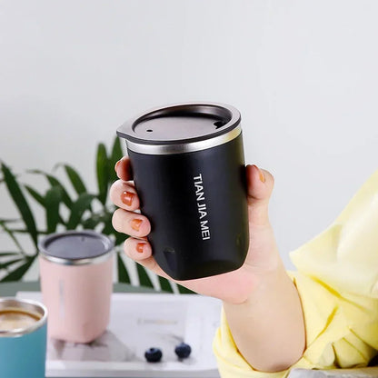 300ml 304 Stainless Steel Mug With Lid Insulated