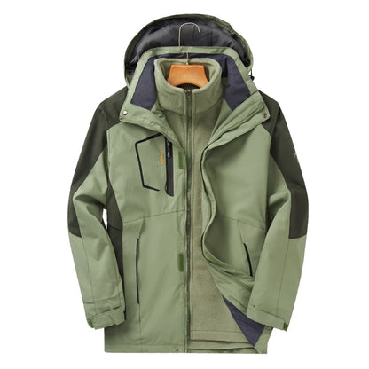 3in1 Men Mountaineering Jacket Windproof Waterproof