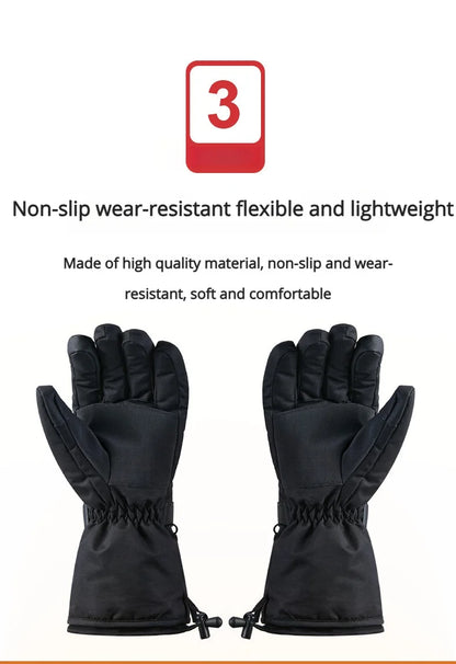 Rechargeable Heated Gloves With Touch screen