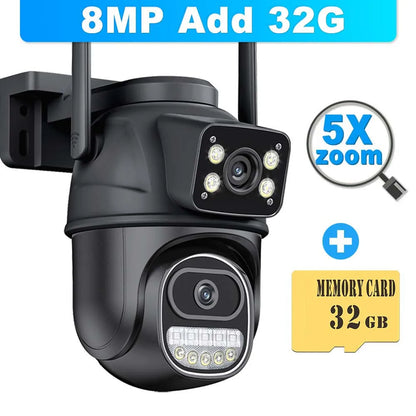 8K 16MP WiFi 10X Zoom  Motion Detection Surveillance Camera