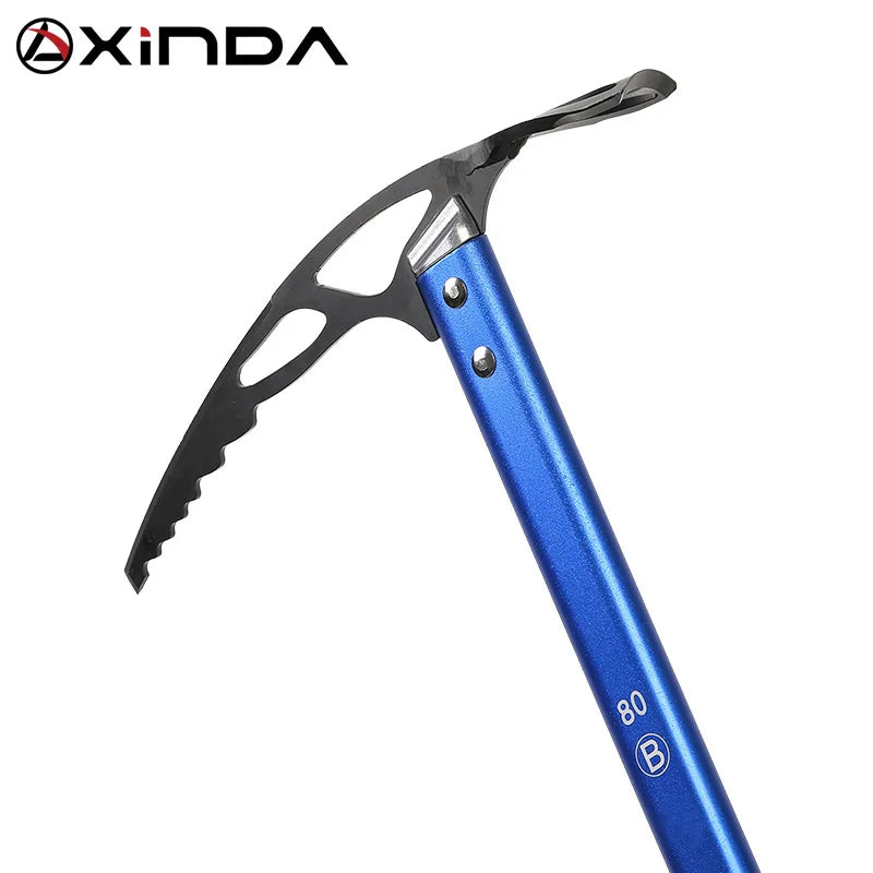 Climbing Ice Axe Aluminum Mountaineering Ice Tool 60 / 70 Cm