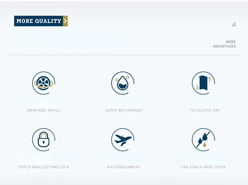 PGM High Capacity Golf Bag Four Wheel Waterproof Microfiber Leather