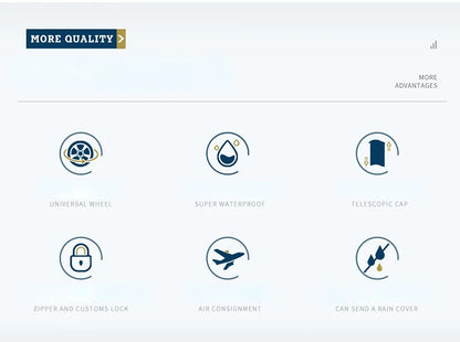 PGM High Capacity Golf Bag Four Wheel Waterproof Microfiber Leather