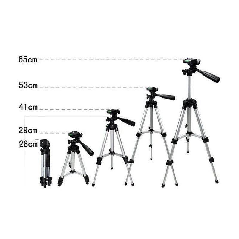 3-way Head 4-section Legs with Quick Lever Locks Cam Tripod