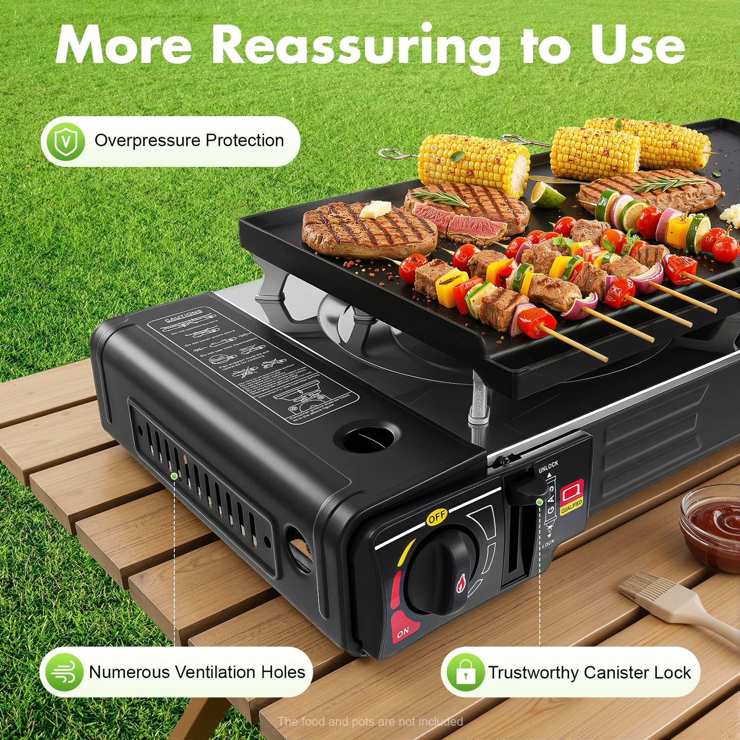 Camping Stove Propane Gas Camping Stove Dual Burner