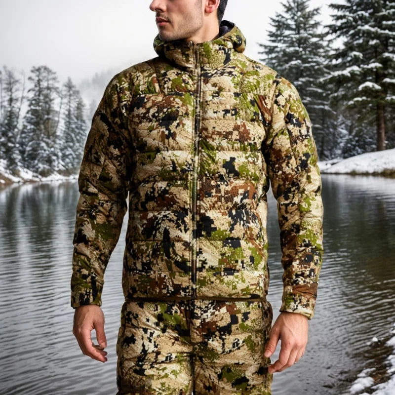 Men's Kelvin Light down winter camo jacket