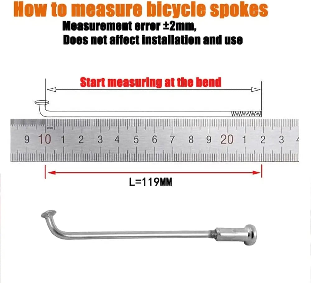 Electric bicycle 10G Diameter3.0mm Length 50-300mm Spokes