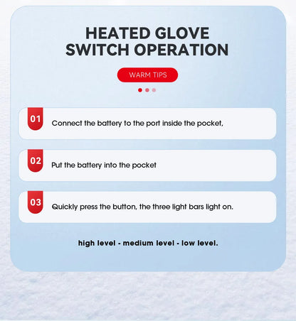 Savior Electric Heated Glove Liners for Men Women Rechargeable