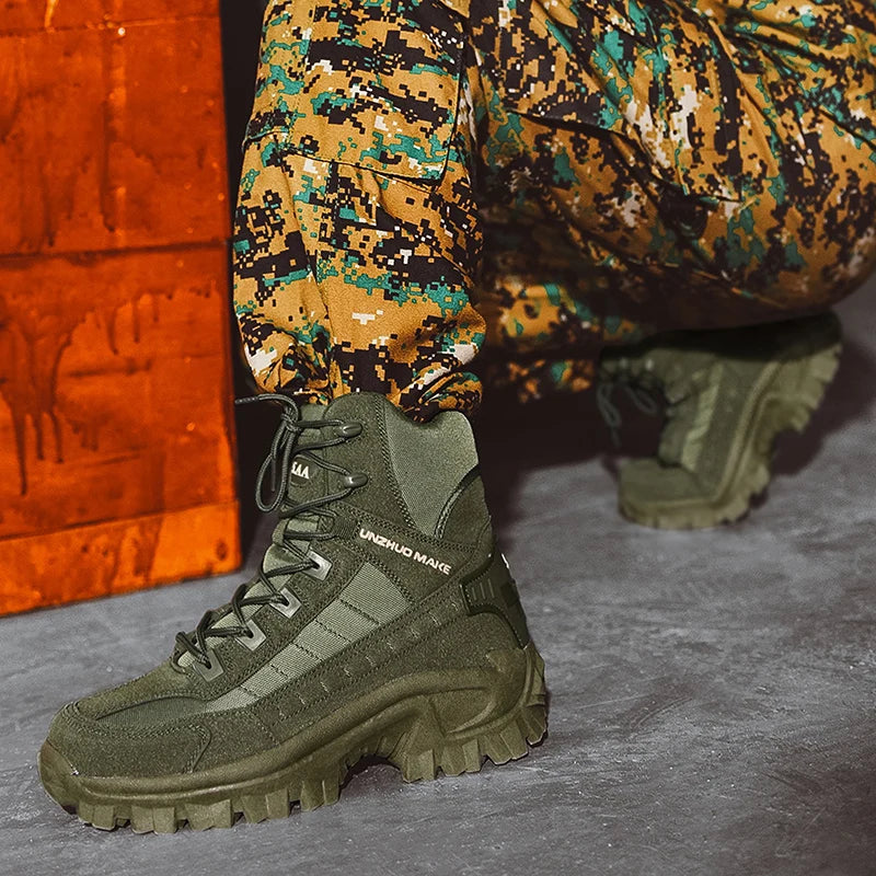 Men's Desert Combat  Non-slip Tactical Hiking Boots
