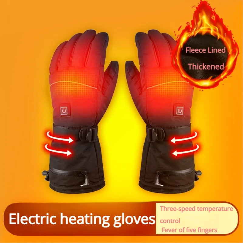 Rechargeable Heated Gloves With Touch screen