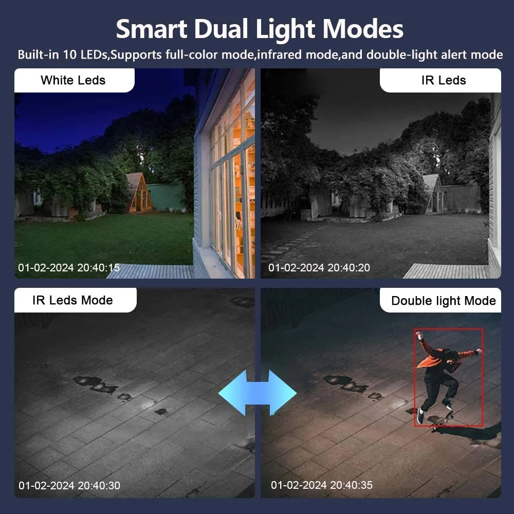 12MP 6K Outdoor WIFI CCTV 8MP Surveillance Cam