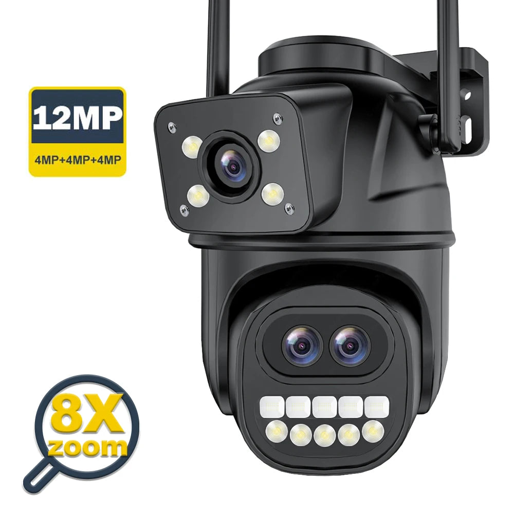 12MP 6K Outdoor WIFI CCTV 8MP Surveillance Cam