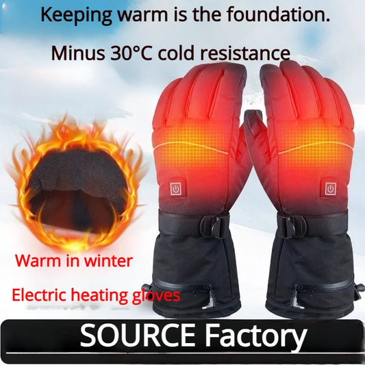 Rechargeable Heated Gloves With Touch screen