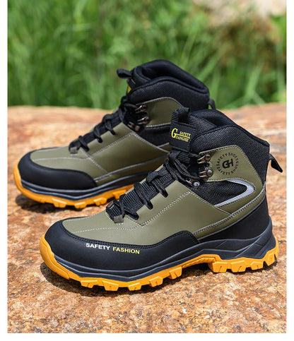 Waterproof Work Boots Men's Safety Steel Toe