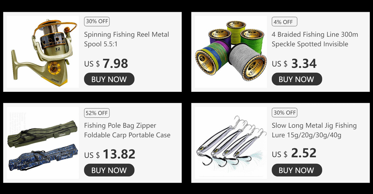 Fishing Rod and Reel Combo Carbon Fiber Rod