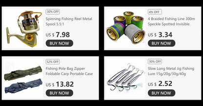 Fishing Rod and Reel Combo Carbon Fiber Rod