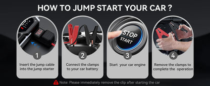 3000A/4000A/5000A Jump Starter External Battery 12V Starting Device