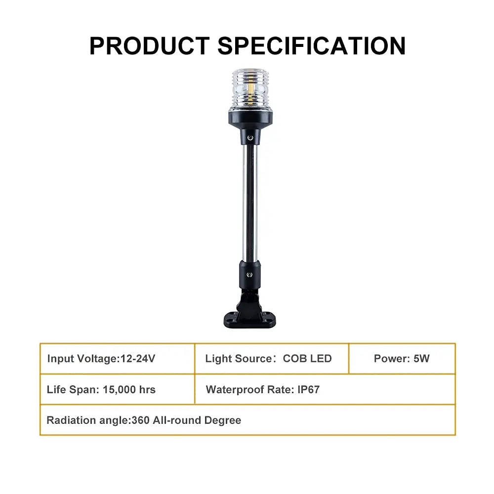NEW Fold Down 360 Degree LED Anchor Light