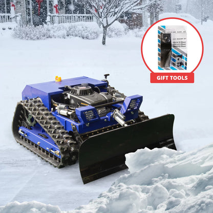 2-in-1 Lawn Mower with Snow Shovel Attachment with Remote Control
