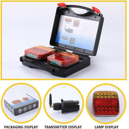 Magnetic Wireless LED Trailer Tail Light Rechargeable